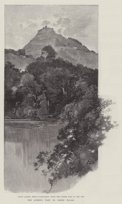 Het bezoek van de koningin aan Noord-Wales door Charles Auguste Loye